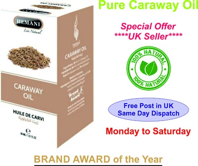 Caraway Oil 30ml 100% Natural Herbal Oil By Hemani Products 1x Pack
