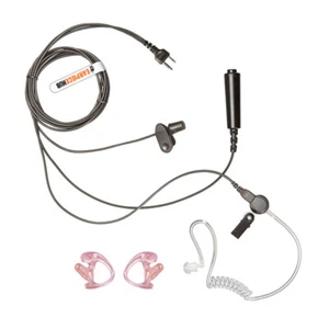 3 wire Covert Acoustic Tube Earphone PTT Mic 2 Pin ICOM Two Way Radio- UK - Picture 1 of 5