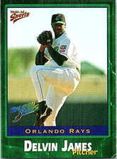 2001 Multi-Ad Orlando Rays Minor League Baseball #B1 Delvin James