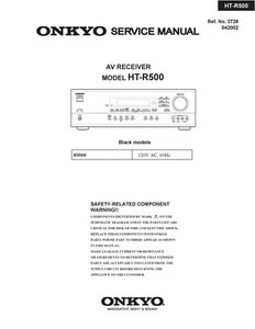 Service Manual Instructions for ONKYO HT-R500 - Picture 1 of 1