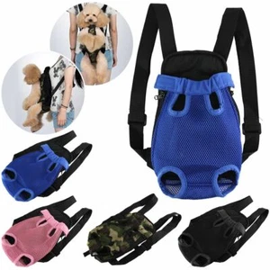 Pet Puppy Dog Mesh Sling Carry Pack Backpack Carrier Travel Tote Shoulder Bag - Picture 1 of 10