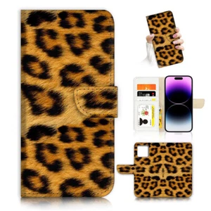 ( For iPhone 11 ) Wallet Flip Case Cover AJ26373 Leopard - Photo 1 sur 6