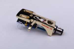 Headshell, Cartridge fits Technics SL1410, SL1500, SL1510, SL1650, Gold + Stylus - Picture 1 of 5