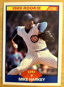 1989 Score Mike Harkey Baseball Rookie Card (RC) #624 Cubs High-Grade NM O/C - Picture 1 of 2