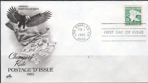 US Scott #2111, "Change of rate, Postage D", on FDC - Picture 1 of 1