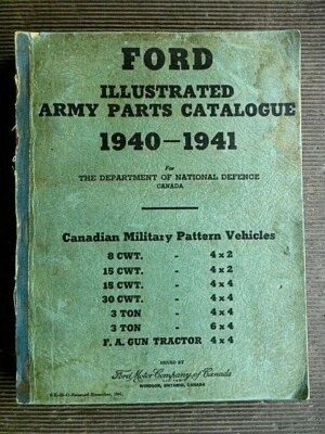 1940-1941 Ford ARMY Genuine Illustrated PARTS CATALOGUE - very RARE - - image 1 of 4