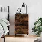 Bedside Cabinet Smoked Oak 40x40x66  Engineered Wood N2C8