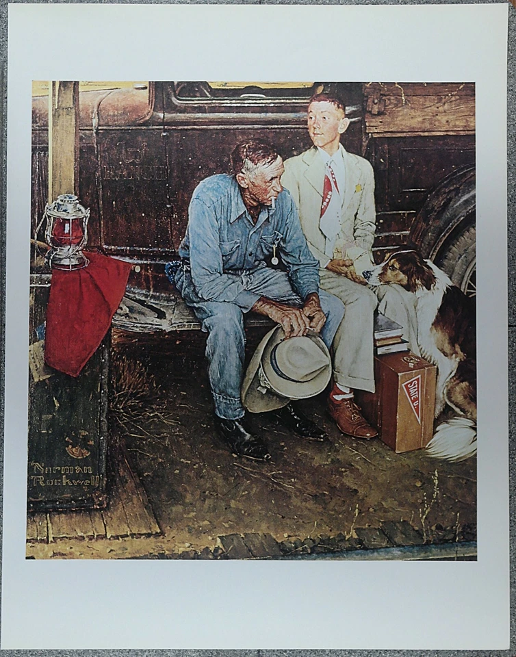 Póster de Norman Rockwell 50 favoritos "Breaking Home Ties" 1954 Foto 1 de 1