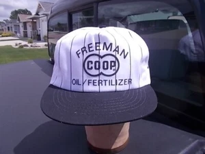 Vintage Freeman South Dakota COOP Oil Fertilizer Snapback Trucker Ball Cap - Picture 1 of 5