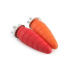 Ancol Small Wooden Gnaw Carrots 7cm 2 Pack Attach to Cage Accessory Nibble Gnaw
