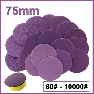 75mm Wet and Dry Sanding Discs Pads 3 Inch Sandpaper Hook and Loop Grit 60-10000 - Picture 1 of 32