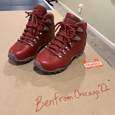 Botas de Senderismo Merrell Wilderness Evolution Rojas Usadas/Mujeres EE. UU. Talla 7.5 Foto 1 de 4