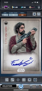DIGITAL Star Wars Card Trader Meiyo Ezra Bridger Signatures of Honor White - Foto 1 di 2