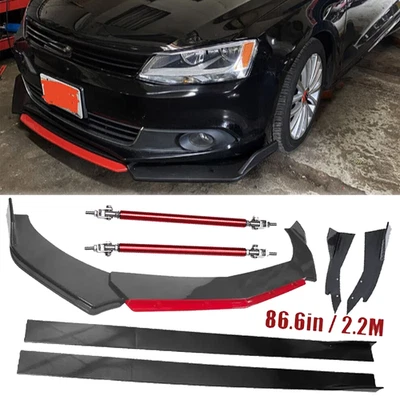 For Volkswagen EOS 2007-2016 Front Bumper Rear Lip Spoiler Splitters Body Kit - Image 1 of 4