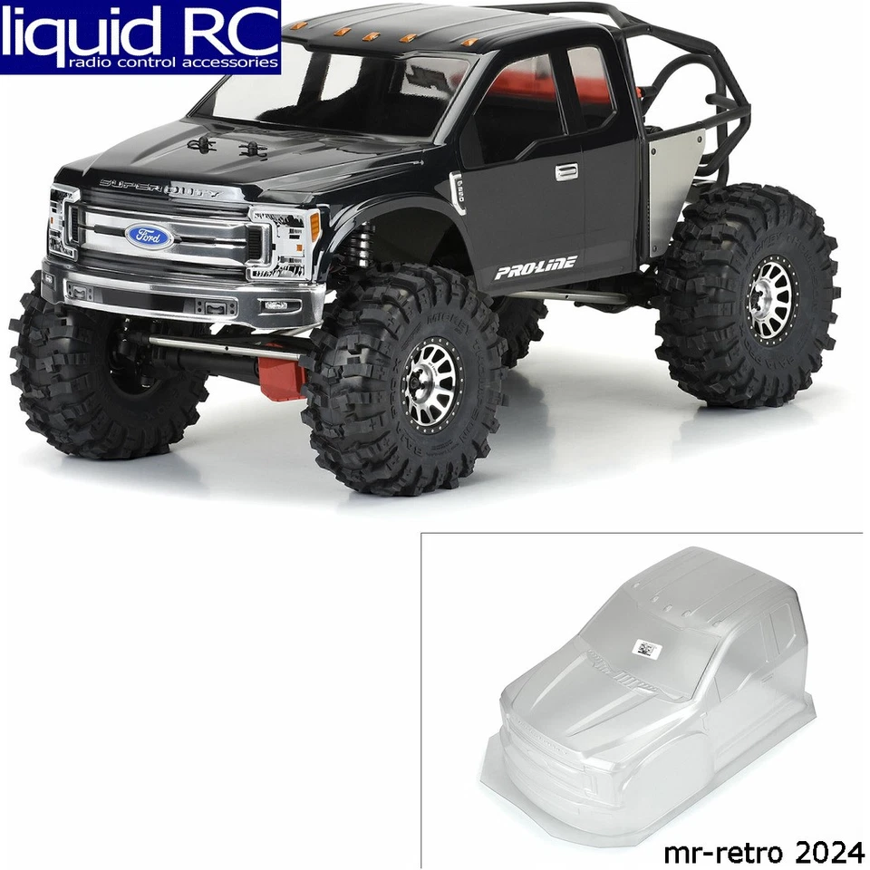 Pro-Line 361600 2017 Ford F-250 Super Duty Cab-Only Clear Body for SCX6 - Image 1 of 1