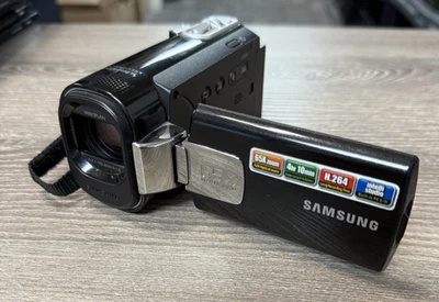 Samsung F40 Camcorder Black Handheld 65x Intelli-zoom Tested Working  - Image 1 of 2