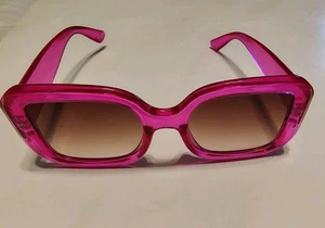 Women's Hot Pink Thick Sunglasses - Picture 1 of 6