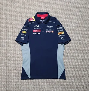 Infiniti Red Bull Racing Pepe Jeans Red Bull F1 Teamline Polo Shirt sz S - Picture 1 of 15