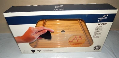 New FIRST ACT Wood Lap Harp MG901 Tuning Key Pick 10 Song Cards - Image 1 of 4