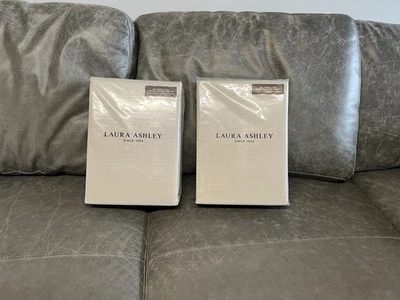 Laura Ashley Stephanie Dove Grey Thermal Lined Curtains W66" D84" 168x213cm Pair - Image 1 of 3