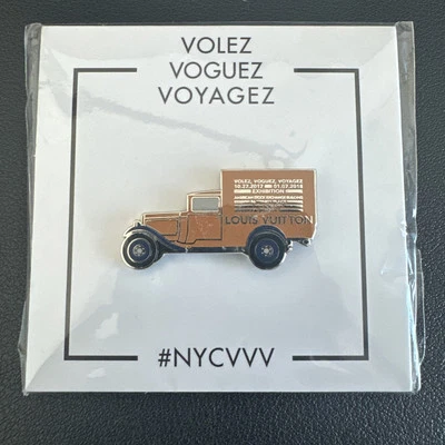 LOUIS VUITTON Pin-Truck VOLEZ VOGUEZ VOYAGEZ NYC EXHIBITION #NYCVVV Collectible - Image 1 of 3