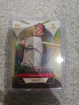 2025 Topps 3xmvp Estrellas de Béisbol Puñalada Musial Dorado/50 y Jimmie Foxx/150 Foto 1 de 4