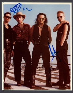U2 signed photo LARRY MULLEN, ADAM CLAYTON - Picture 1 of 1