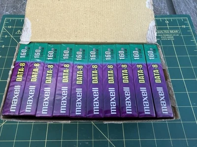 Maxel Data 8 For 8mm Data Storage Devices Pack Of 10 Sealed Made In Japan - Image 1 of 4