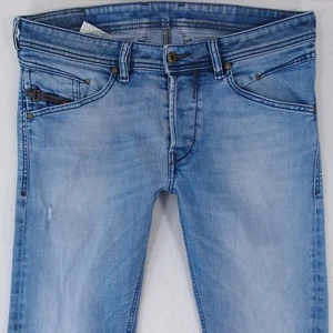 Hombres Diesel BELTHER Ajustado Recto Elástico Azul Jeans W32 L32 - Imagen 1 de 7
