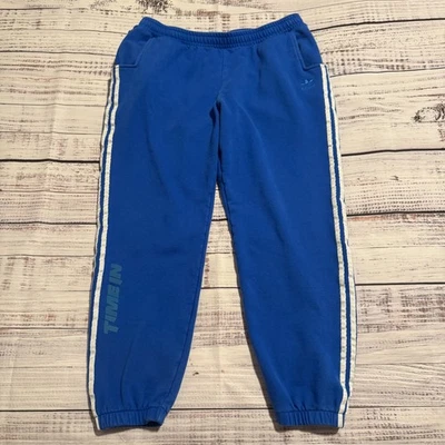 Adidas бегунов ниндзя время в тренировочные штаны синий с белой полоской мужской размер большой - Изображение 1 из 4