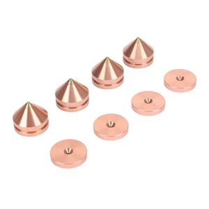 ヘRose Gold 4PCS Speaker Isolation Feet Pad Shock Absorption Amplifier Spike - Picture 1 of 12