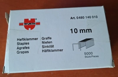 Würth Klammern Hammer-Tacker 0480140010 ca.4600 10,6x10 - Bild 1 von 3