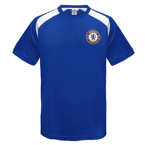 Chelsea FC Official Kids Poly T-Shirt - Royal Blue 6/7yrs Cover