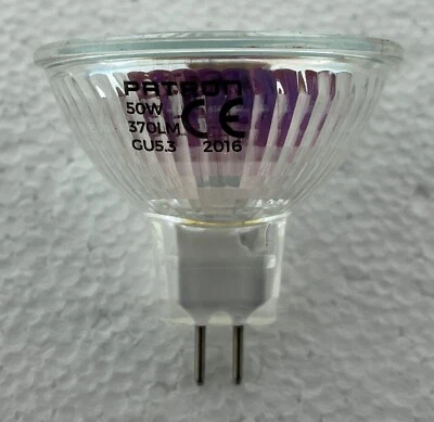 10 x M258 MR16 Halogen Dichroic 12V 50W 36º EXN Patron 50 Watt GU5.3 - Image 1 of 4