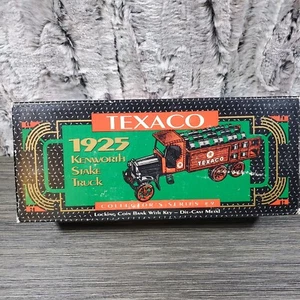 Camión de estacas Kenworth Texaco 1925 banco de monedas fundido a presión #9385 por ERTL con fecha 1992 - Imagen 1 de 6