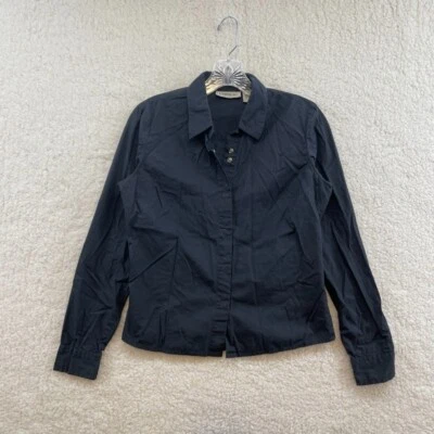 Y2K 复古 Aeropostale 纽扣上衣衬衫中号波西米亚童话垃圾奇思 — 第 1/4 张图片