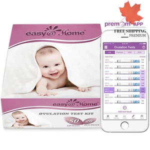 Easy@Home 50 Ovulation & 20 Pregnancy Test Strips Kit-Reliable Ovulation Pred... - Picture 1 of 12