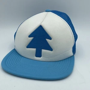 Dipper Aqua Pine Flat Hat Embroidered Unisex- Adult Gravity Falls Cap OSFM - Picture 1 of 5