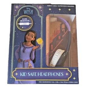eKids Disney Wish Kids Bluetooth Headphones with Microphone - Picture 1 of 8