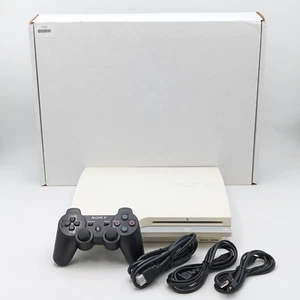 Sony PlayStation 3 Slim Home Console In White - CECH-3000A - Picture 1 of 12