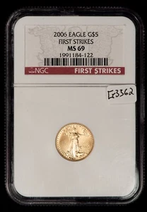 2006 G$5 1/10 oz Gold American Eagle - First Strike - NGC MS 69 - SKU-G3362 - Picture 1 of 2