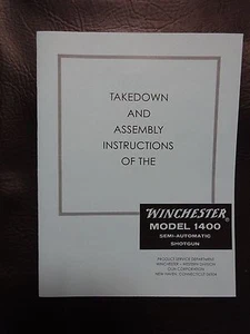 Winchester model 1400, manual approved by Winchester 35 yrs ago - Picture 1 of 2