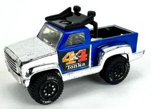Vtg 1979 TONKA 5 3/4" Pickup Truck 4x4 Silver Chrome Blue Black 812888 A Pick Up - Picture 1 of 10