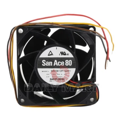 New In Box SANYO DENKI 9HV0812P1G001 Cooling Fan 12V 3.4A - Image 1 of 3