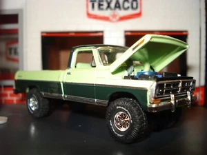 1972 FORD F-250 RANGER 4X4 LONG BOX PICKUP LIMITED EDITION 1/64 M2 TUTONE PAINT - Picture 1 of 4