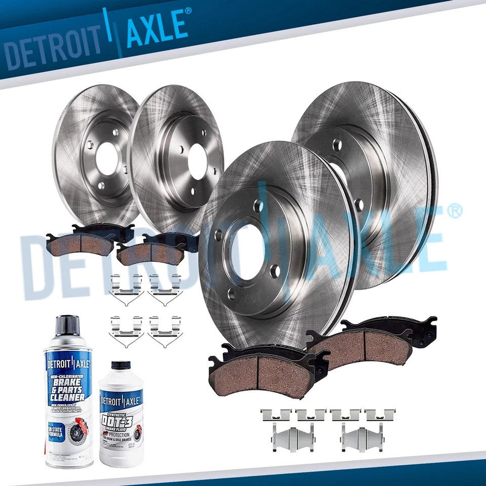 Kit de pastillas cerámicas rotores de freno delanteros y traseros para INFINITI G20 Nissan Altima Sentra Foto 1 de 4