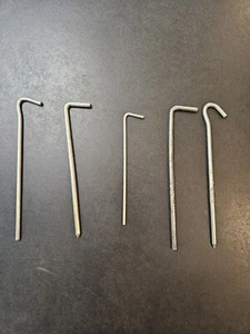 Tent Stakes Tent Post Metal Ground Stakes Used - Picture 1 of 5