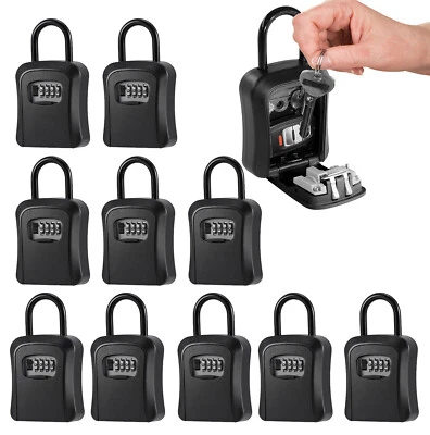 Key Safes Lock Box With 4 Combination Outside Hold For Real Estate Rentals Lots - Image 1 of 4