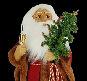 Telco Motionette Christmas Santa With a Flicker Flame Light Bulb Vintage Large - Picture 1 of 12