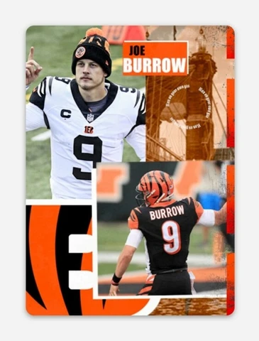 Joe Burrow Cincinnati Bengals MAGNET - NFL Quarterback Football Joey B Cincy AFC Cover